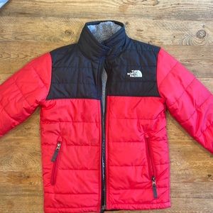 Kids size small reversible North Face jacket
